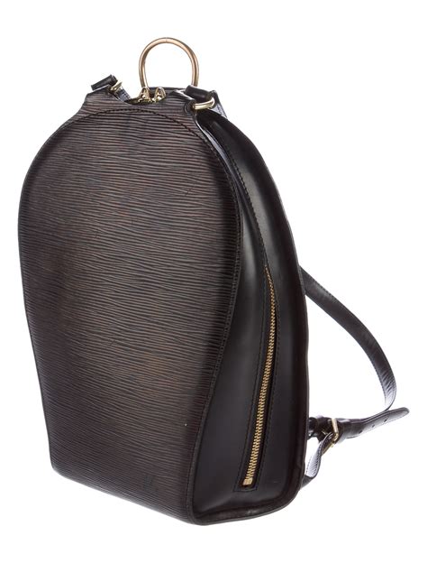 louis vuitton black epi backpack|louis vuitton epi mabillon backpack.